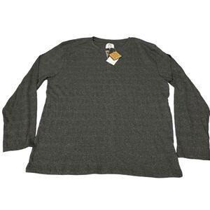 PX Clothing Shirt Henley Long‎ Sleeve Gray Men Size XXL Casual Outdoor MSRP $42